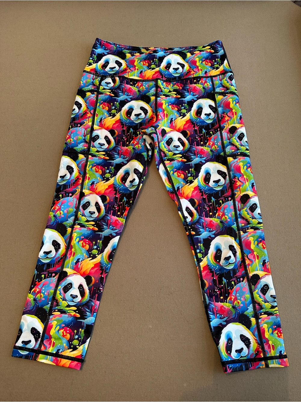 Constantly Varied Gear Rainbow Panda Print Leggings